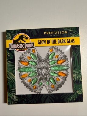 Jurassic Park 35th Anniversary Profusion Glow-In-The-Dark Face & Body Gems